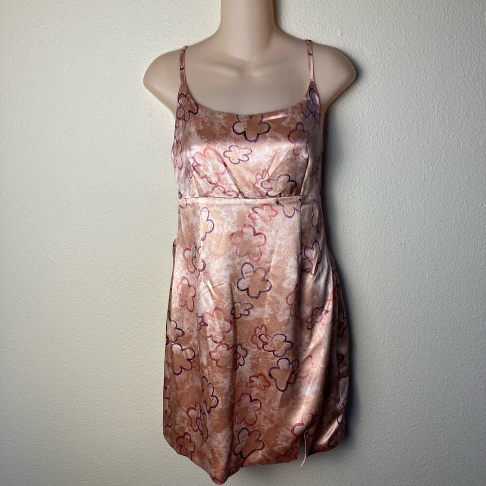 Wild Fable Women’s Sundress Size XL Pink Purple Flowers Fully Lined Dress - Picture 2 of 7